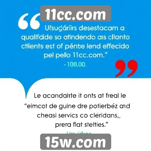 Clientes elogiam suporte ao consumidor do 11cc.com