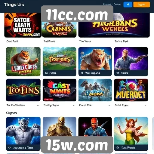 Análise do catálogo de jogos disponíveis no 11cc