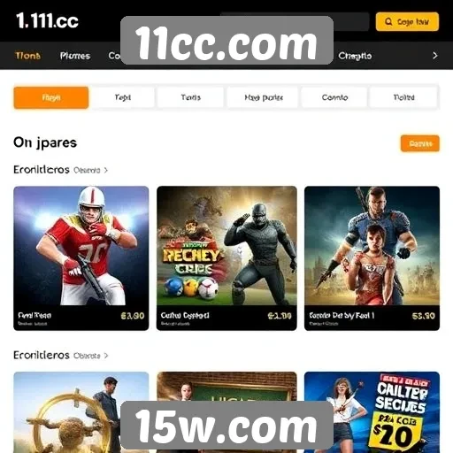 Análise da oferta de jogos no 11cc.com