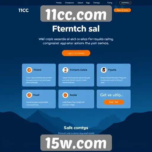 Usabilidade e design da plataforma 11cc.com